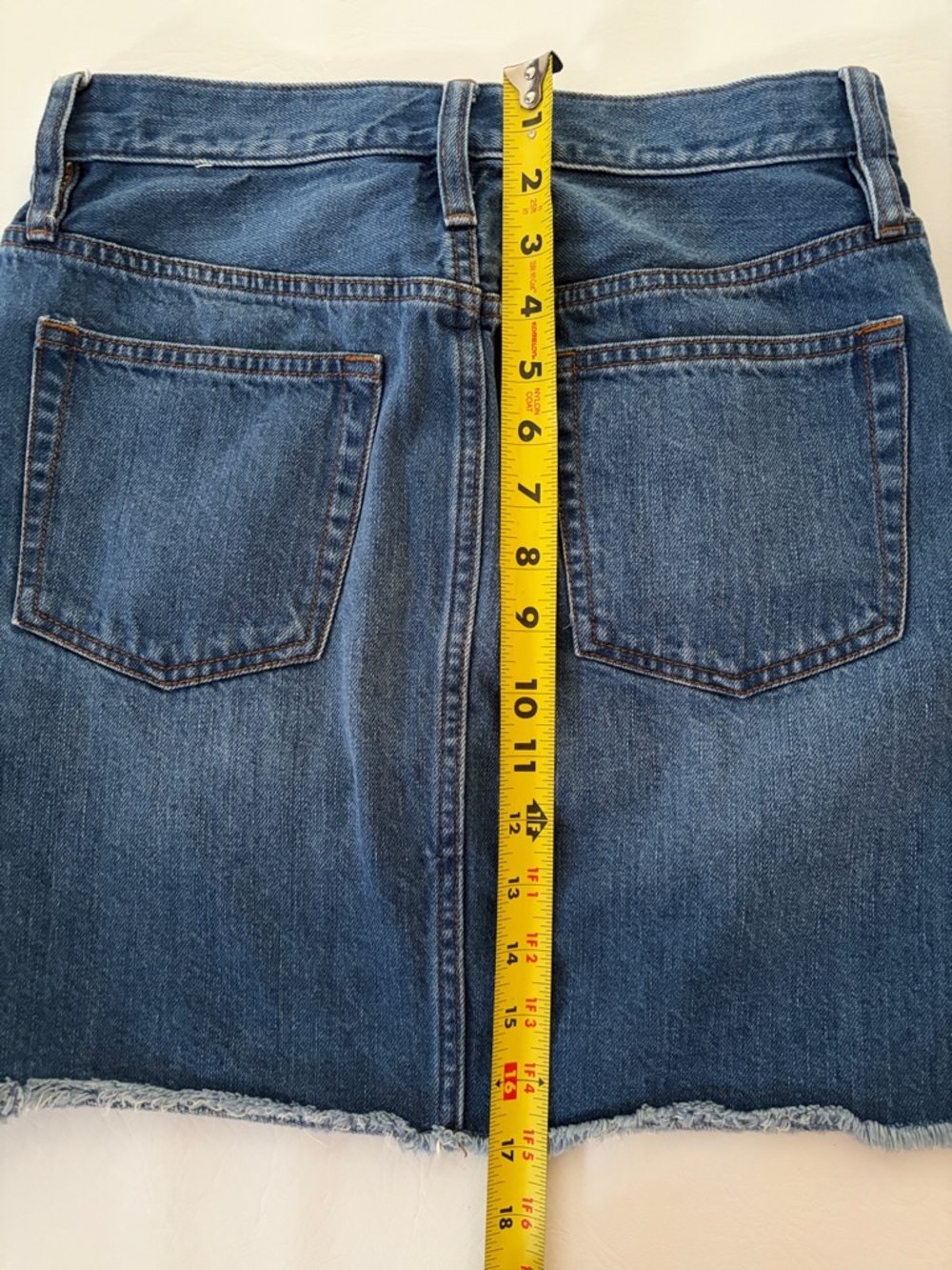 J. Crew Denim Mini Jean Skirt Blue 100% Cotton Size 26 size XS - Picture 8 of 12